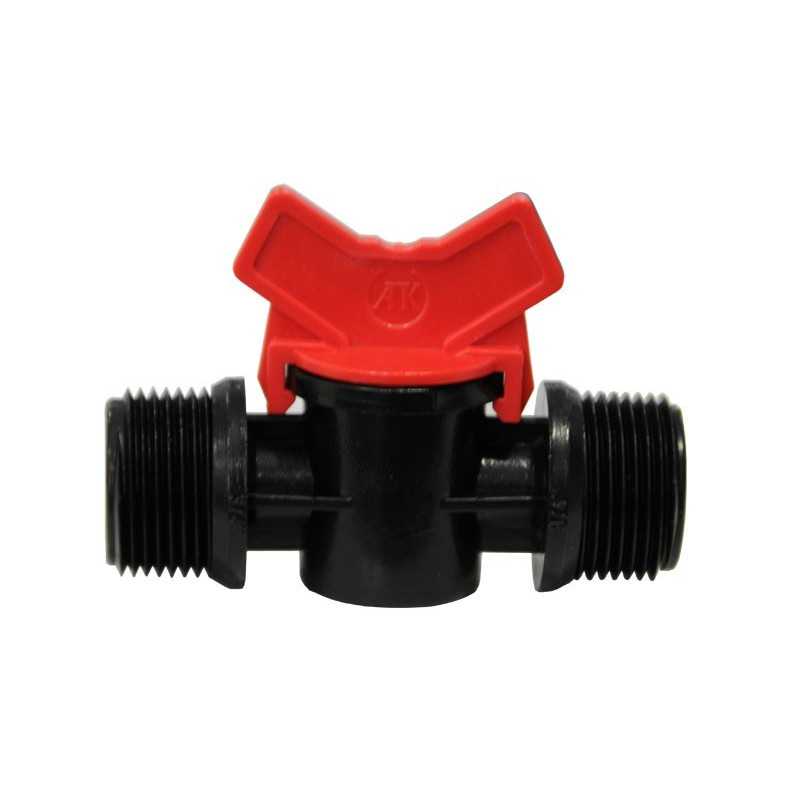 Mini vanne Filetée - Raccord tube basse densité