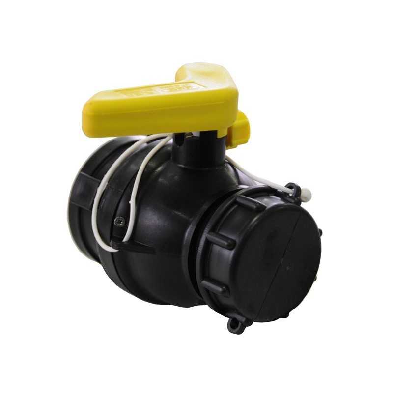 Fiche produit Vanne à bille 56mm avec écrou flottant et joints LDPE